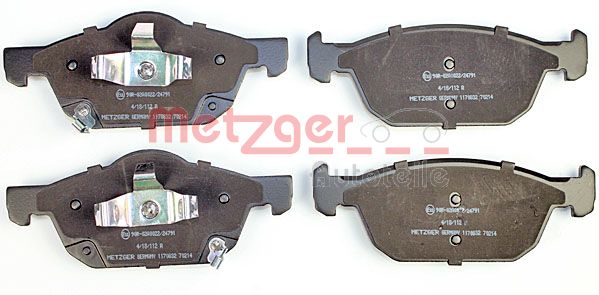 METZGER 1170832 Bremsbelagsatz, Scheibenbremse